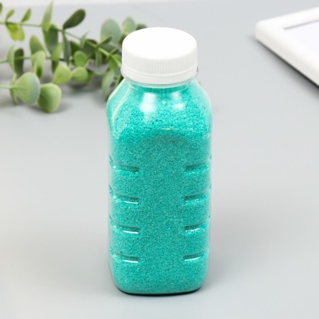 Color sand in bottles "Emerald" 500 grams-5