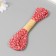 Yarn 100% cellulose "Softino Raffia Color Melange" Washing, Red-Rear 10m