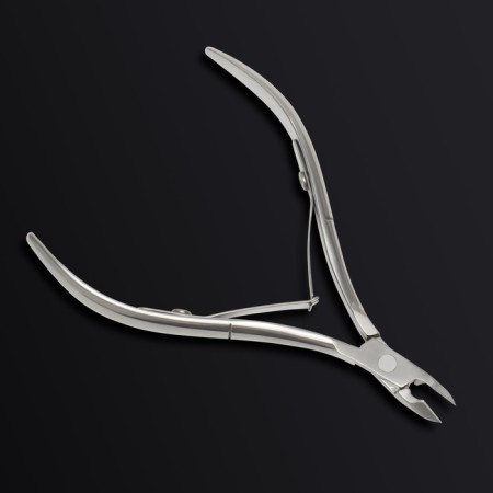 Manicure nippers for the cutter “Premium”, double spring, 10.6 cm, blade length - 6 mm, on the blist, silver color-6