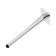 Furniture support Cappio OP07, h = 300mm, thick thickness 1.8, color chromium