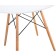 Wooden Table Table Buka/Metal, Natural 90x90x72 cm