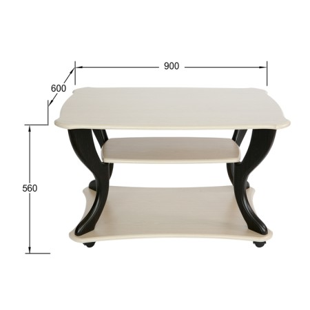 Journal table "Maestro", SZh-02, 900 × 600 × 560 mm, color of oak / wenge-1