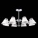 Ceiling EVOLUCE lamp. Sle155802-08. Vario. 8x40 watts, E14, 80x80x38 cm, chromium color