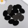 Decor "Oval" Black 4x3 cm foam velvet (set 15 pcs)