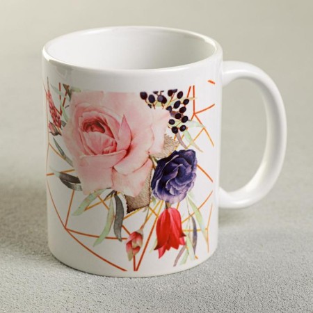 Sublimation mug "Mom Beautiful" 320 ml, with application-1