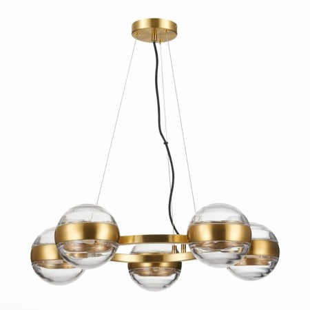 Suspension lamp ST LUCE. SL1156.303.05. Bala. 5x5 watts, G9, 60x60 cm, brass color