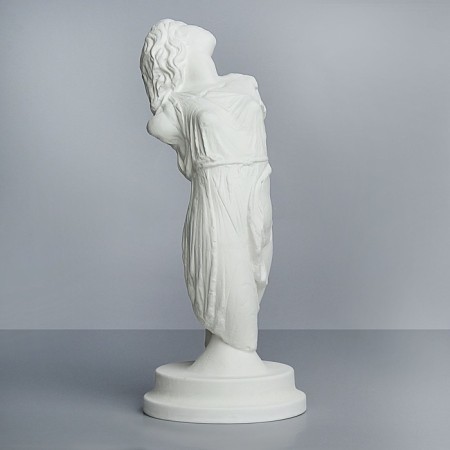 Gypsum figure torso dancing menada bacchanka, 21.5 x 21.5 x 52 cm-1