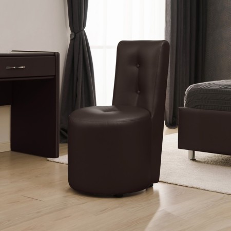 Rondel chair, 500 × 550 × 915 mm, eco -leather, color bitter chocolate