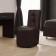 Rondel chair, 500 × 550 × 915 mm, eco -leather, color bitter chocolate