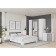 Bedside table, 500x410x452, white/concrete