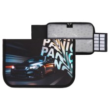 Penal 1 section 140 x 210 x 40 mm, folding pocket and cosmetic bag, fabric, calligrata topontent 