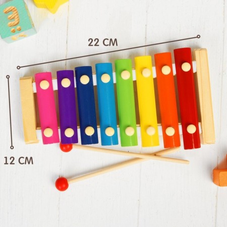 Игрушка музыкальная Металлофон, 8 тонов-3
