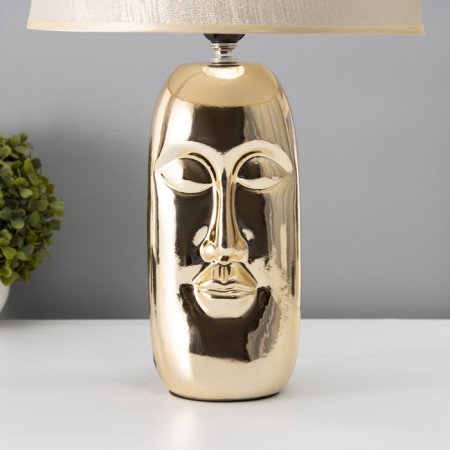 Table lamp with lampshade Risalux "Ricardo", E27, 40 W, Figure base, 30 × 30 × 48 cm-5