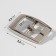 A belt buckle, 3.2 × 2.2 cm, 17 mm, silver color