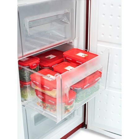 OURSSON plastic container, CP0503S/RD, red cover, 500 ml, rectangular-2