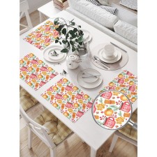 A set of napkins for setting the table 