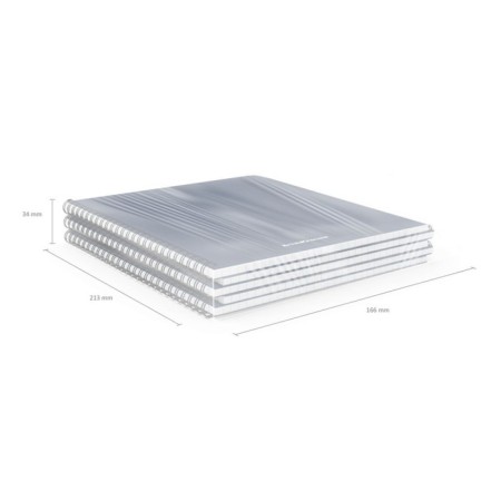 Notebook A5, 60 sheets in a cage on a crest, Erichkrause Classic, plastic cover, Offset block, mix-7