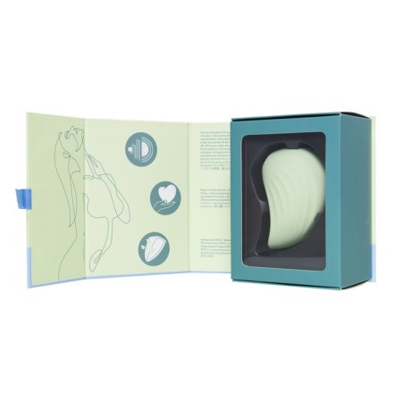 Vacuum-wave contactless stimulator of the Satiffyer Pearl Diver, silicone, green color-6