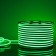 Flexible Neon Elektrostandard, IP67, 2835, 120 LED/m, 220V, one -way, Green glow