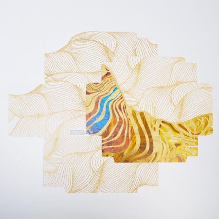 Gift folding box, packaging, “texture”, 21 x 15 x 7 cm-5