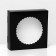 Gift box of the team with a window, 11.5 x 11.5 x 3 cm, black
