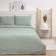 KPB Lovelife Tufting Euro "Square" 200*217cm, 230*240cm, 50*70cm-2pcs, centered green, 110 g/m2