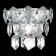 Sconces st. SL1631.101.01. Viterbo. 1x40 watts, E14, 26x16 cm, chromium color