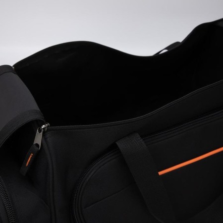 Sports bag with lightning, 3 outer pockets, black color-2