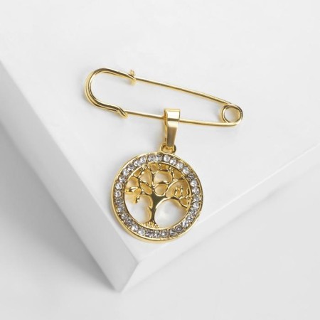 Bulak-cone with the suspension "Tree of Life" 3.5 cm, white color in gold-1