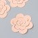 The workpiece of Foamiran "Flower Curly" 10x9.5 cm set 5 pcs. peach