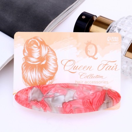 Hair hairpin "Marble" 9 cm, mix-3