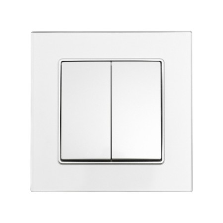 TOT GLOSSY GLASS, 10 A, 2 keys, hidden, glass, silver-2