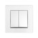TOT GLOSSY GLASS, 10 A, 2 keys, hidden, glass, silver