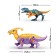 Dinomir Designer, Tyranosaurus and Parasaurolof, 14 details, in the package