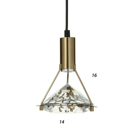 Lamp Bayerlux 2265/1 LED 5W gold 13x13x19-119 cm-4