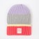 Hat for girls, gray/coral color, size 52-54