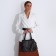 Bag-tout on lightning, brown color