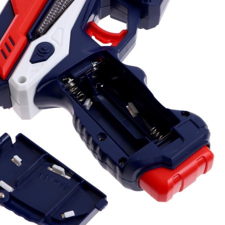 Space Blaster gun, light, sound, works from batteries, mix color-3