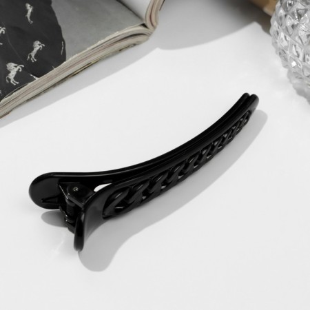 Hair clip "Vivien" links, 9 cm, black