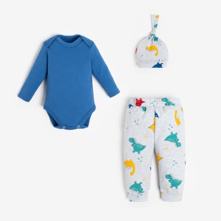 Set: body, cap and pants crumb I am "Dino", height 74-80 cm