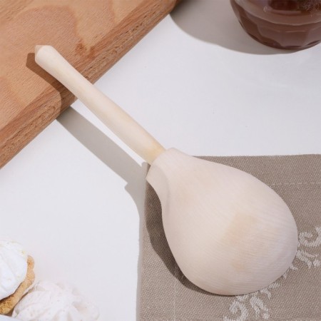 Spoon wooden, half -bastard, without painting-1