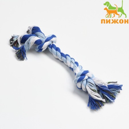 Cable toy "2 knots" average, up to 50 g, up to 24 cm, mix of flowers