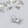 Decor for creativity Metal "Krabik" set 6 pcs silver 1.6x2.3 cm