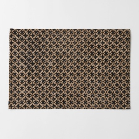 Serving napkin on the Wenzel table, 44.6 × 29.5 cm, black color-1