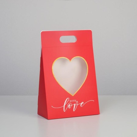 Carriage for colors "Love", red, 24 × 12.5 × 37 cm-1