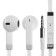 Headphones Ergolux ELX-WHP02-C01, wired, inserts, microphone, jack 3.5mm, 1.2m, white