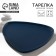 Ceramic non-standard ceramic form "dark blue", 28 x 22 cm, blue color