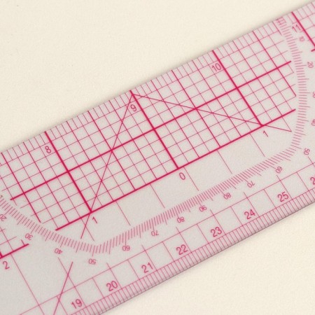 A line for quilting and patchwork, 45 × 5 cm, thickness 0.5 mm, color transparent-2