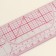 A line for quilting and patchwork, 45 × 5 cm, thickness 0.5 mm, color transparent