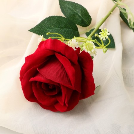 Artificial flowers "Venezuelan" 8x56 cm, burgundy-1